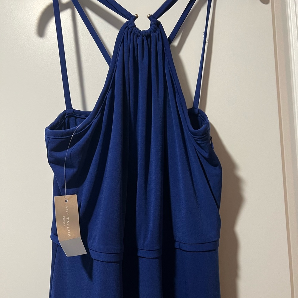 NWT Ann Taylor blue long dress